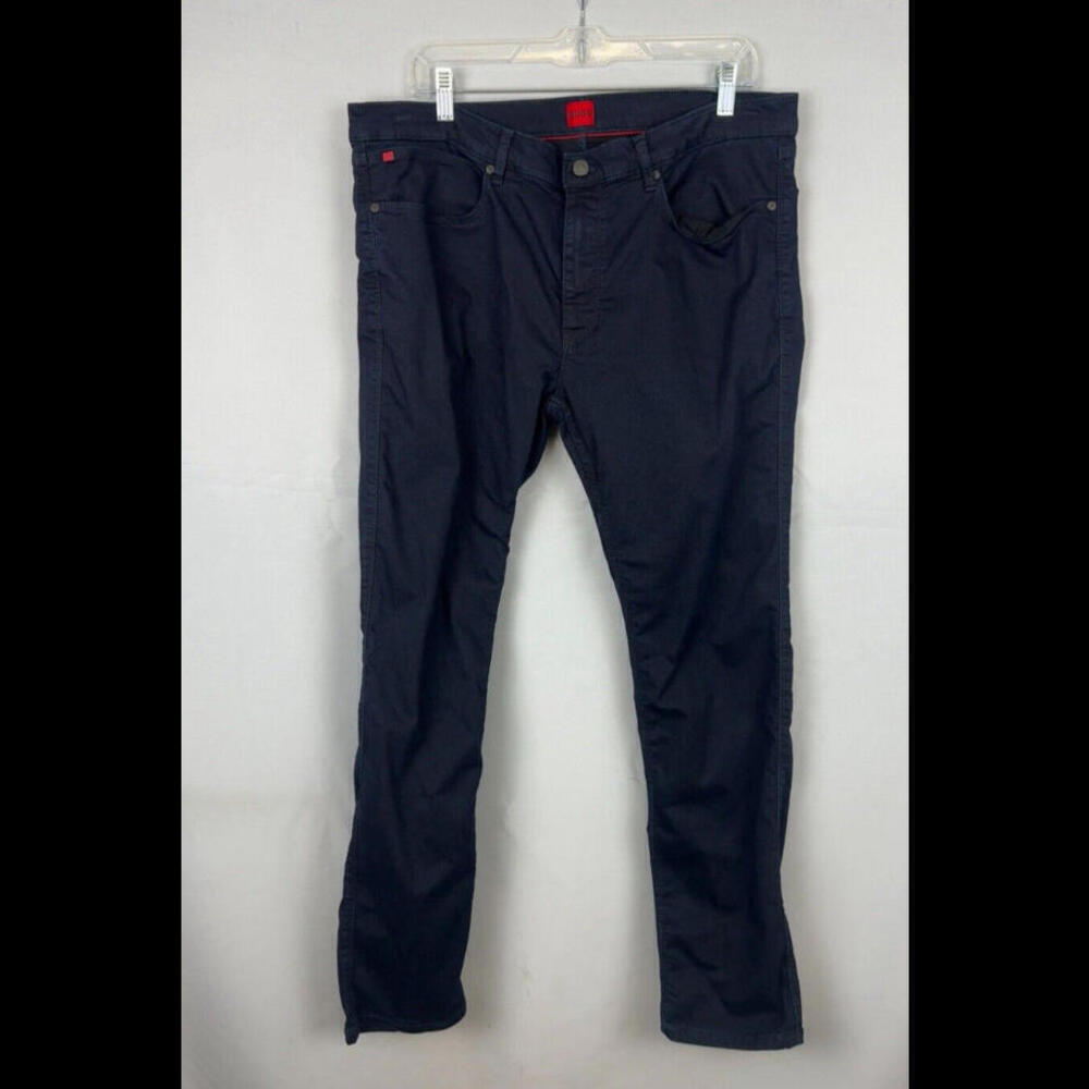 Hugo Boss Slim Fit Jeans Dark Blue Cotton Size 36x30